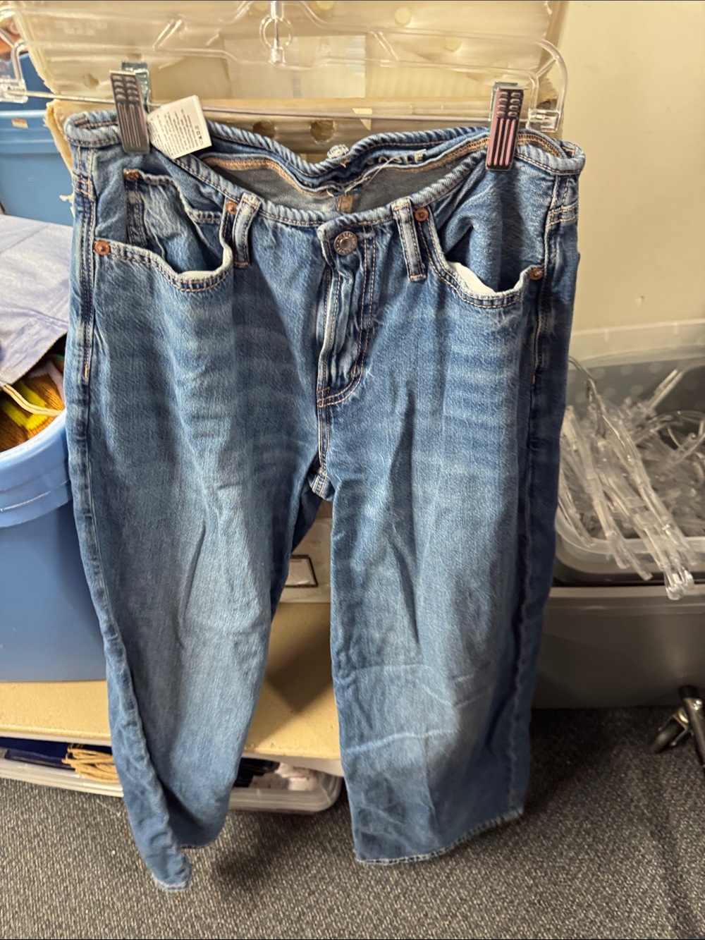 American eagle low rise ultra wide leg jeans 00 // 082988